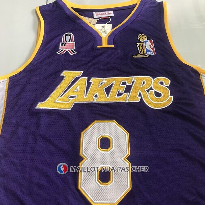 Maillot Los Angeles Lakers Kobe Bryant Mitchell & Ness 2001-02 Volet